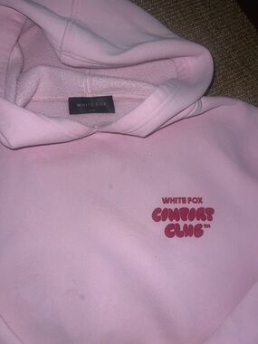 White Fox Boutique Pink Graphic Hoodie - Comfort Club
